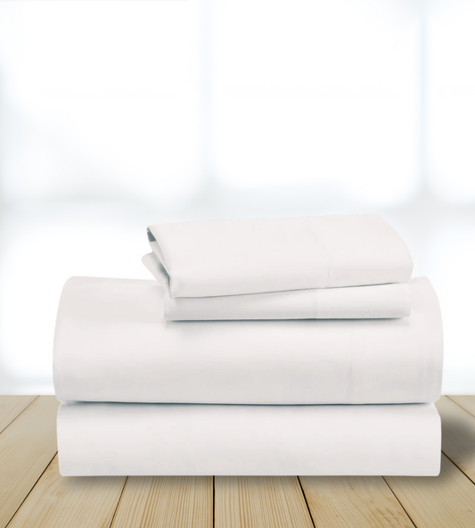Sheet Set - 400 Thread Count - 100% Cotton - Bright White